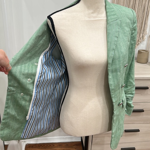 Veronica Beard Beacon Blazer Green 0 - Picture 9 of 11